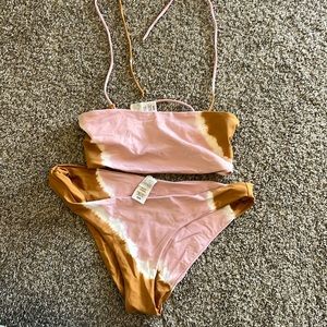 L Space Women's Stripe Tie Dye Beach Wave Bikini